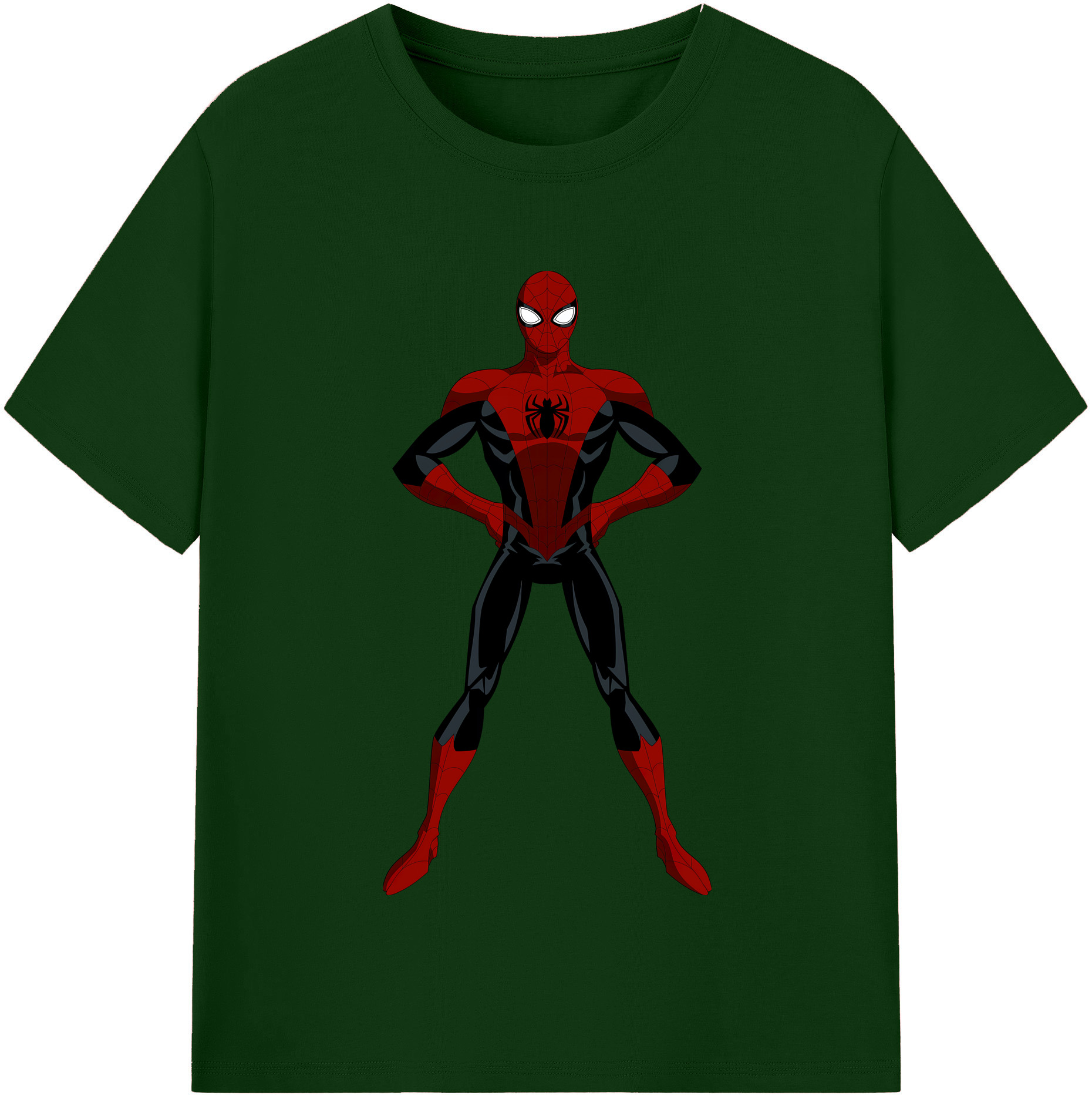 （画像用） Spider Man スパイダーマン 綿100％半袖Tシャツ（フロントプリント）